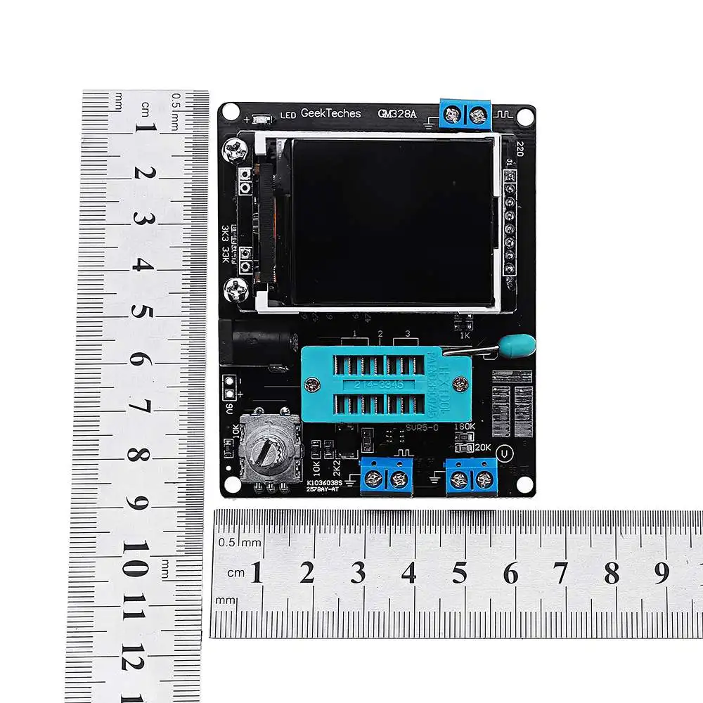 GM328A ЖК-Транзистор тестер Диод ESR метр ШИМ квадратный генератор волн припаянный модуль