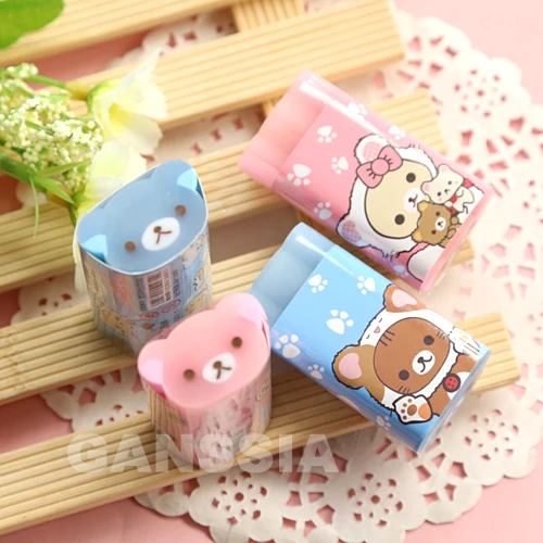 (1 шт./лот) ластик серии Kawaii animal креативные канцелярские ластики резиновые