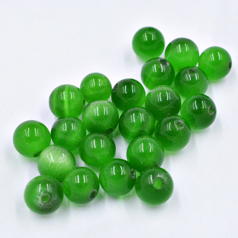 

FLTMRH Natural Stone Green Aventurine Round Loose Beads 4 6 8 10 12 14MM Pick Size For Jewelry Making
