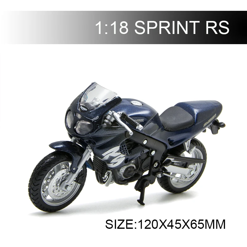 

Maisto 1:18 Motorcycle Models Triumph SPRINT RS Diecast Plastic Moto Miniature Race Toy For Gift Collection