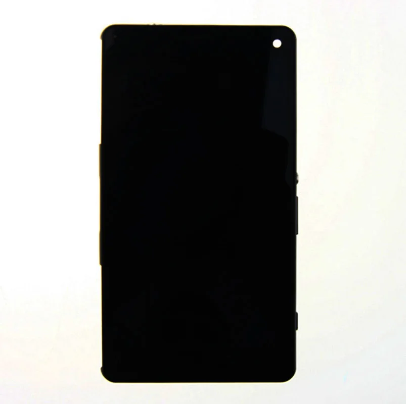 

10pcs/lot LCD Display Touch Screen Digitizer Assembly + Frame For Sony Xperia Z3 Mini Compact D5803 D5833 Black Free Shipping