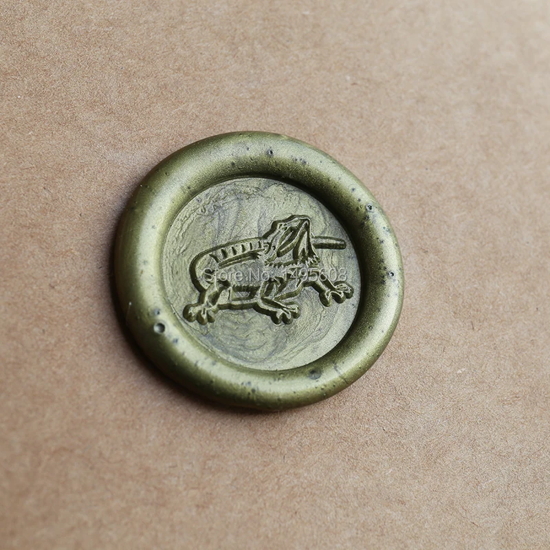 Lizard Wax seal stamp/ wax sealing kit /lacertid seal stamp /wedding