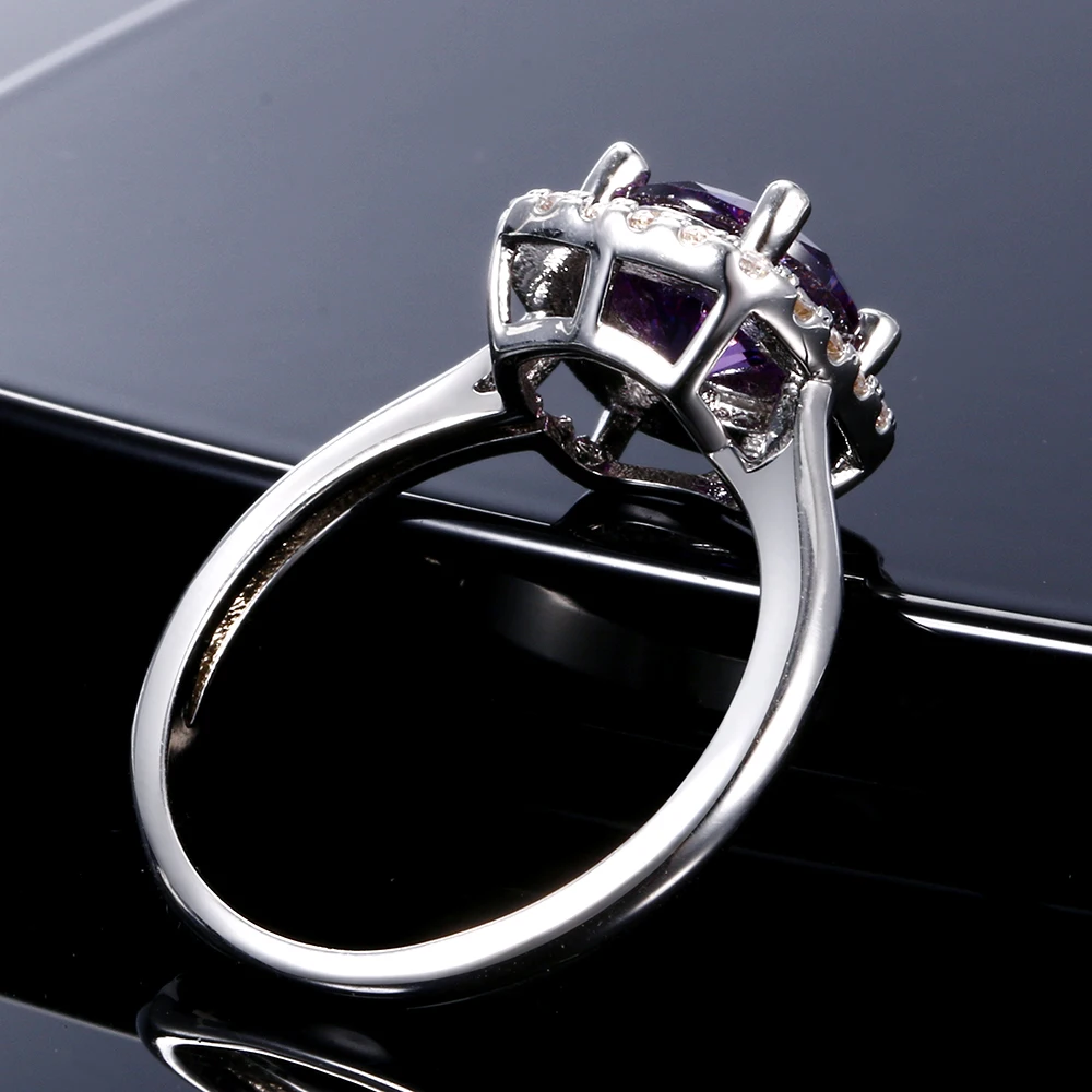 Purple Amethyst Ring for Women Wedding Engagement 8MM Round Rings Size 6-10 wedding rings gemstone ring