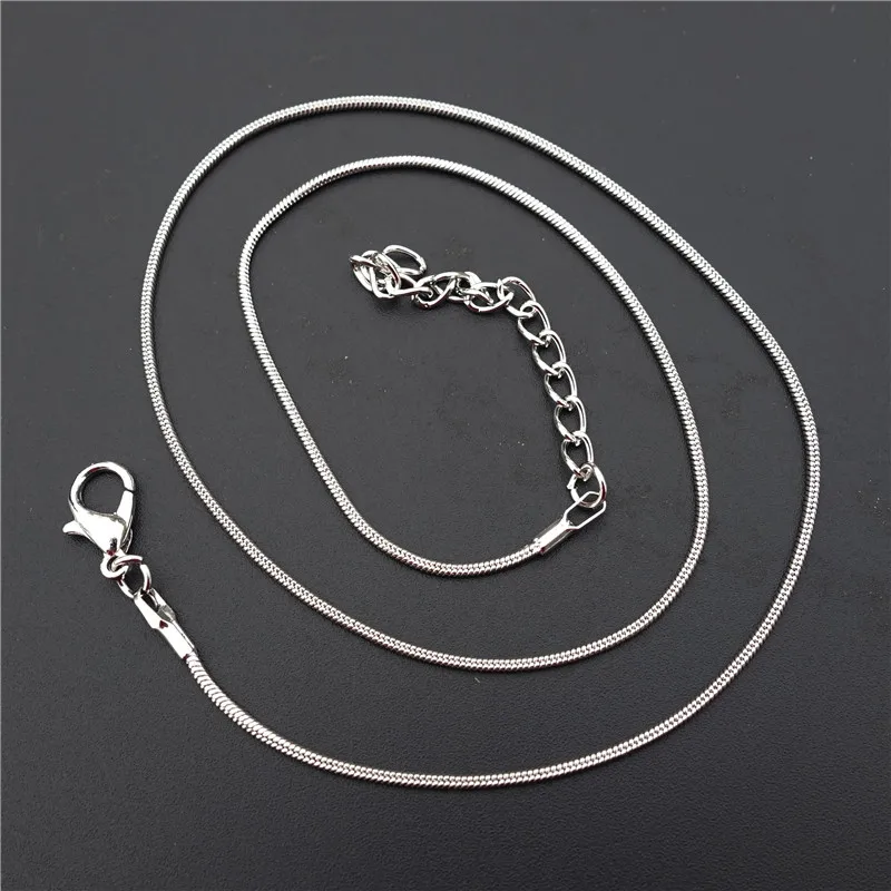 

42cm With Extension Length 1.2MM Thinkness Copper Snake Chain Necklace Jewelry Findings