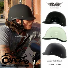 TT CO Japanese Thompsonjockey half helmet Harley cruise motorcycle helmet motobike helmet super magnum small jet