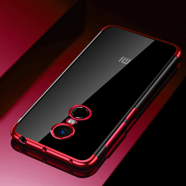 Роскошный противоударный ТПУ мягкий чехол для Xiaomi Redmi Note 4 4X Pro 4A 5 5A чехол s для Xiaomi mi A1 чехол для Xiao mi 5X - Цвет: Red