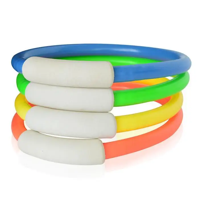 Красочные кольца для дайвинга обучающая игрушка детский рюкзак(4 шт) многоцветные аксессуары для плавания