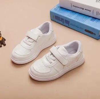 

Student sneakers 2019 spring new children's casual sports shoes boys soft bottom popular board shoes girls small white shoes