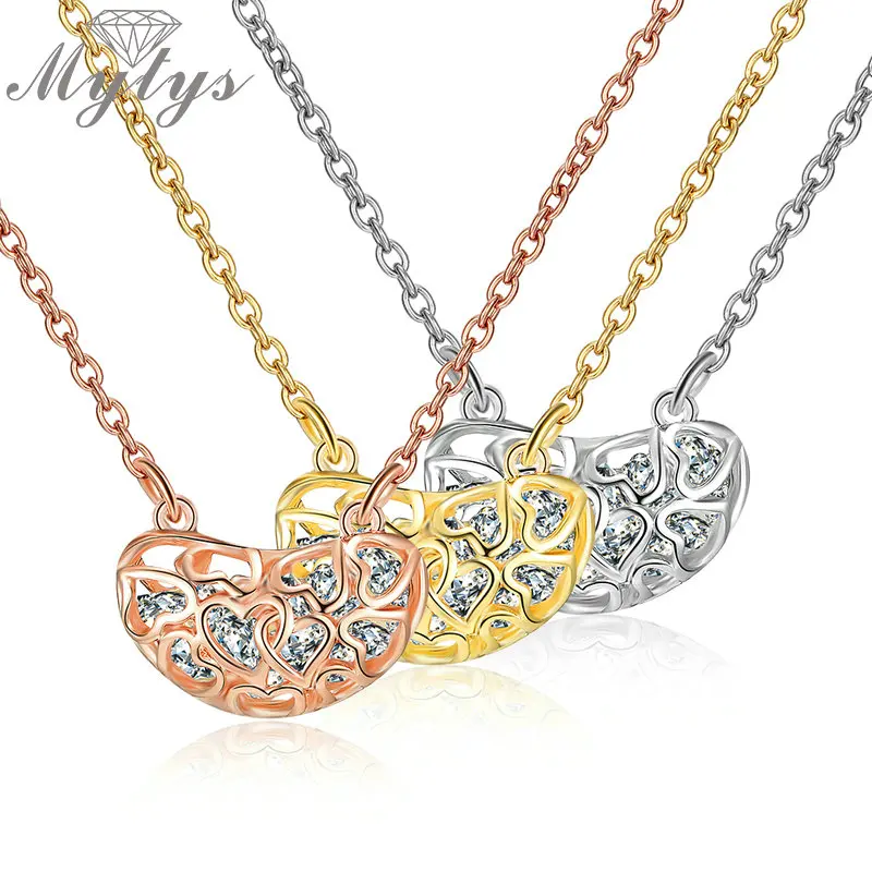 Mytys 3 цвета подвеска с кристаллами внутри для женщин подарок на день Святого