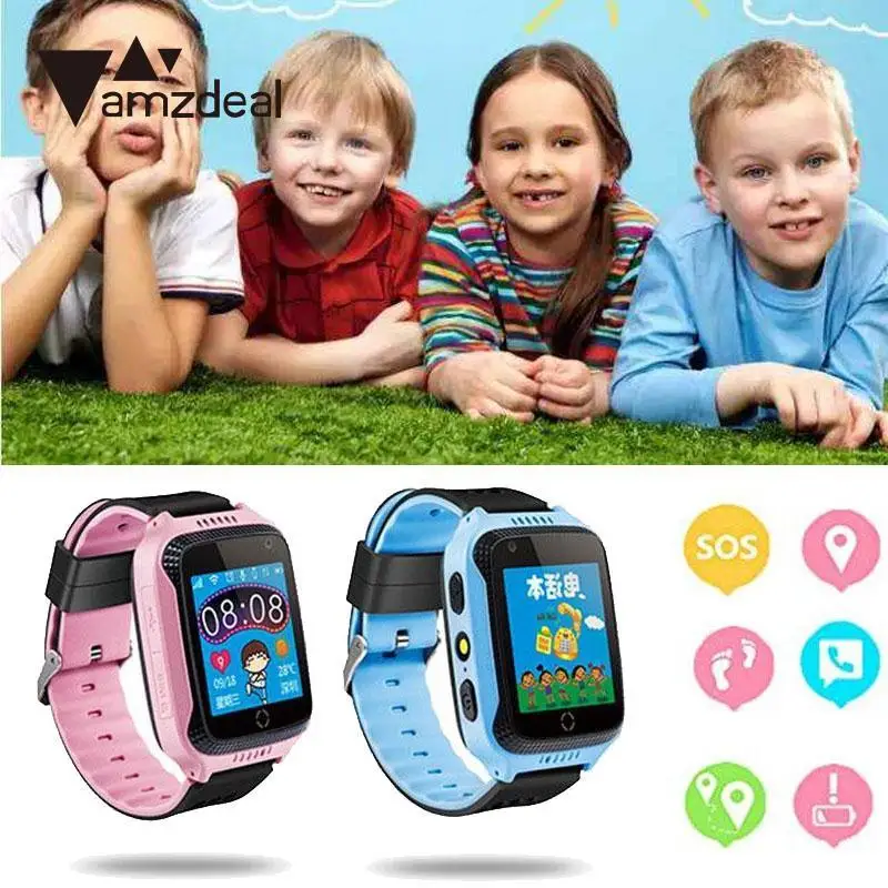 Amzdeal высокое качество 1 44 ''дюймовый смарт-часы трекер GPS SIM карта голосовой