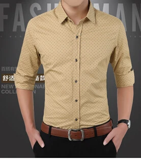 New Long Sleeve Shirt Men 2017 Autumn Polka Dots Mens Office Clothes New Long Sleeve Shirt Men 2017 Autumn Polka Dots Mens Office Clothes Designer Shirts Male Clothing Fls 207 In Casual From S