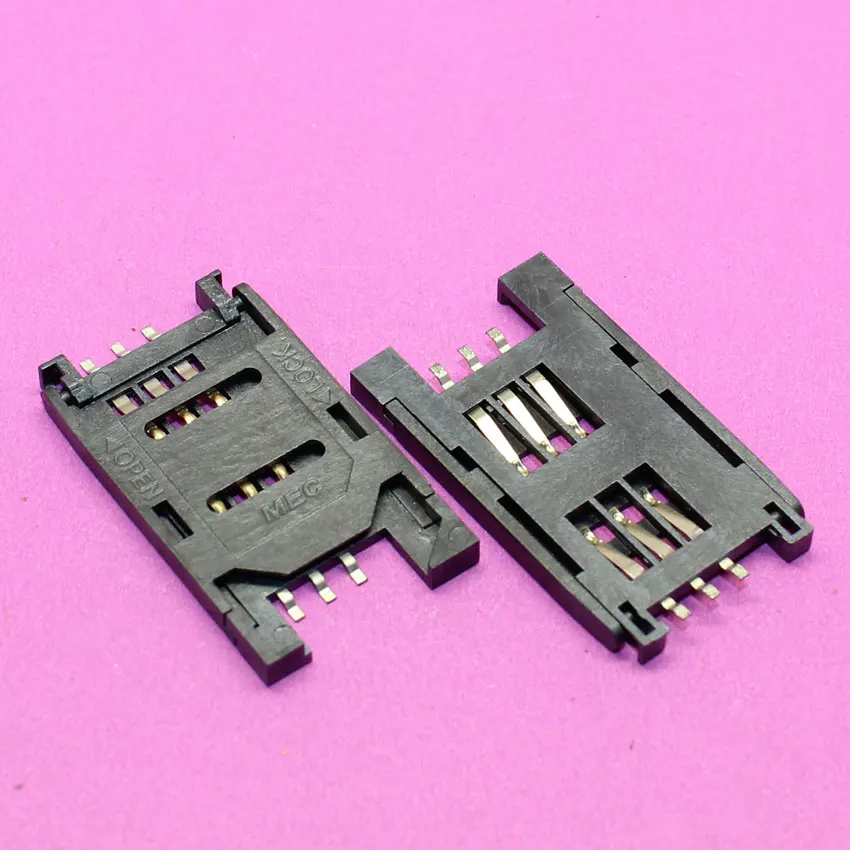 bilder für 100 teile/los Sim-karte buchse 6 P SMT TF Speicherkarte reader/Slot/Sitze/Halter für handys, freies verschiffen bilder für 100 teile/los Sim-karte buchse 6 P SMT TF Speicherkarte reader/Slot/Sitze/Halter für handys, freies verschiffen