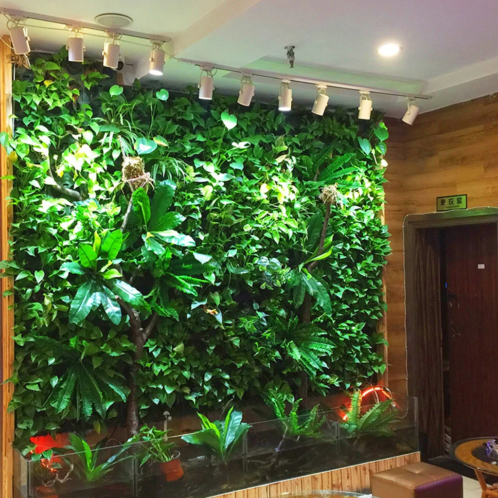 

Artificial Plant Flower Wall Panels Shop Window Background Floral Decor Ornaments