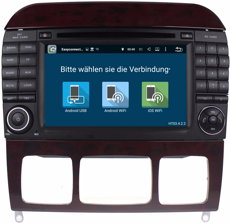 Sale IPS 7" Android 8.0 4G RAM Radio GPS Car DVD Player for Mercedes Benz S-Class W220 S280 S320 S350 S400 S430 S500 1998-2004 2005 4