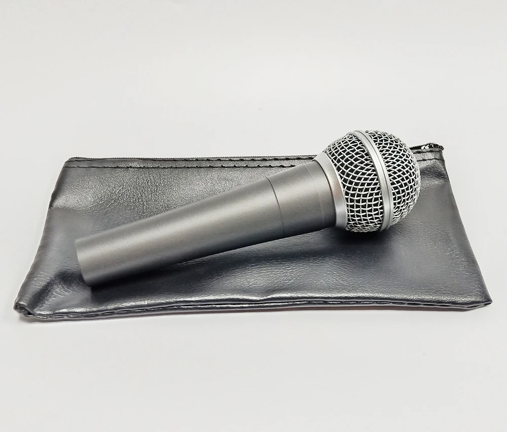 Чехол-сумка из искусственной кожи на молнии с проводным микрофоном для удобной переноски и защиты
