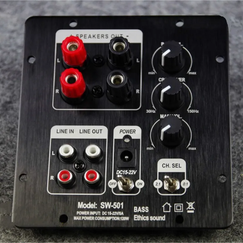 AIYIMA 2.1 Digital Subwoofer SMD Integrated Amplifier Audio Board Independent 2.0 Channel Output Home Sound Speaker Amplifier sound digital amp