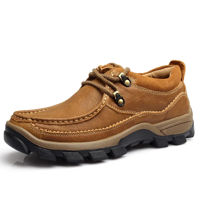 Всесезонная Высококачественная Мужская обувь из натуральной кожи; дышащая и дезодорирующая модельная обувь; - Цвет: Небесно-голубой