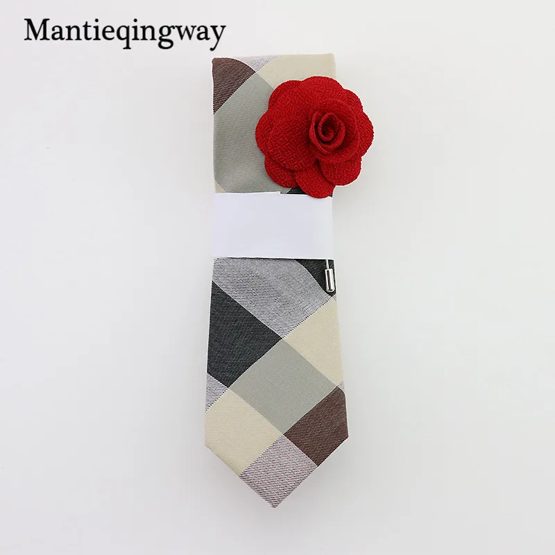 Mantieqingway 6 см модные галстуки, тонкие галстуки, черные узкие галстуки, хлопковые галстуки для мужчин, свадебные деловые полосатые и клетчатые галстуки-бабочки