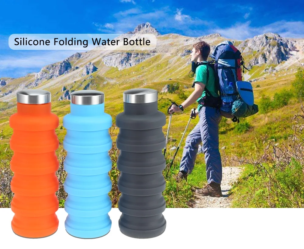 Outdoor Sport Silicone Folding Water Bottle