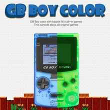 GB Boy game console Classic Color Colour Handheld Game Consoles 2.7” Pocket Game Player With Backlit 66 built-in Games Mando
