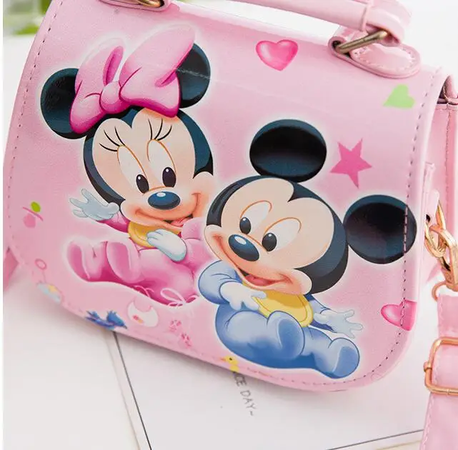 Новые дизайнерские ПУ мини милые сумки дети Микки Маус сумки Дети Минни tote девушки сумка через плечо мини-сумки оптом