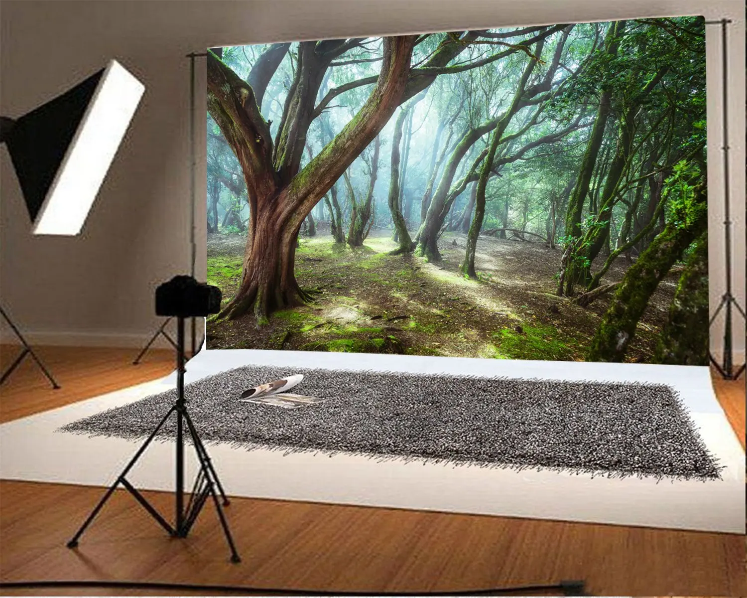 

Photography Backdrop Fairy Tale Magic Forest Halloween Scenery Backdrops Party Studio