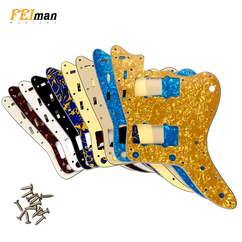 Pleroo Guitar Accessories Pickguards With 13 Screws Suit For Fender