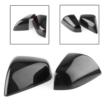 

Carbon Fiber ABS Rearview Mirror Cover Trim Decor 2Pcs For Tesla Model X 2016 2017 2018 Door Side Rear View Mirrors Cup