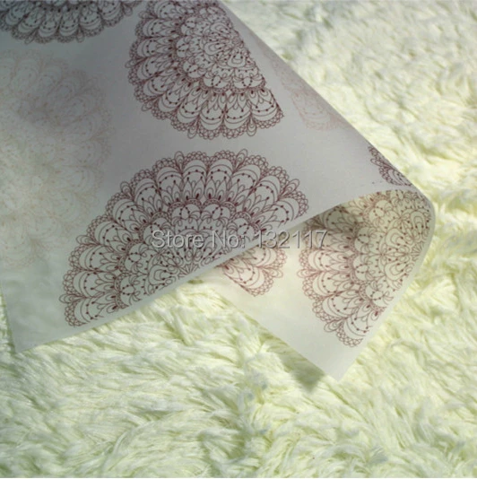 

Wholesale 100pcs/lot Handmade Soap Wrapping Paper Printing Wax Paper For Soap Gift Packaging & Wrapping Special Paper
