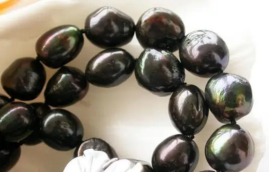 

song voge gem nanJ1132 2row black baroque freshwater cultured pearl necklace