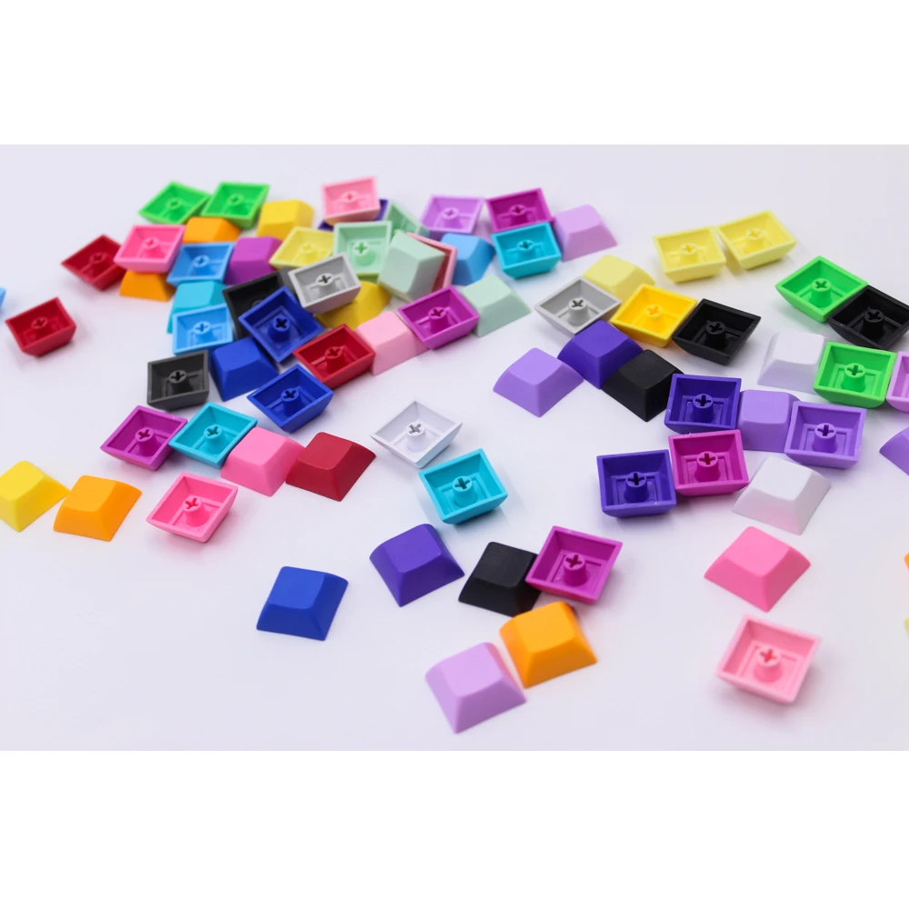  MP 1U DSA Keys PBT Blank Keycap Mixded Color Cherry MX switch keycaps for Wired USB Mechanical Gami