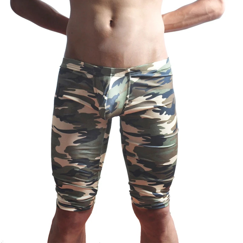 camouflage mens cargo pants fashion sexy camouflage dress Male Middle Pants Elastic Waist Design M02-2