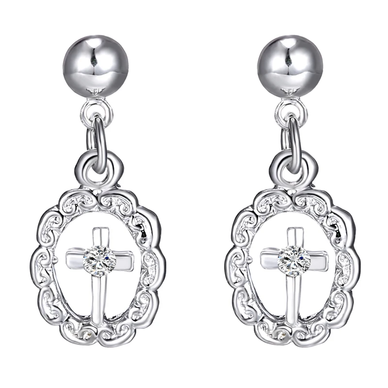 Комплект из колье серёг и кольца серебристого цвета|earrings dance|earring shelfearrings bulk |