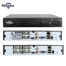 Hiseeu 4CH 8CH 1080N 5 in 1 DVR video recorder for Analog AHD camera IP camera P2P cctv system DVR H.264 VGA HDMI output XMEYE