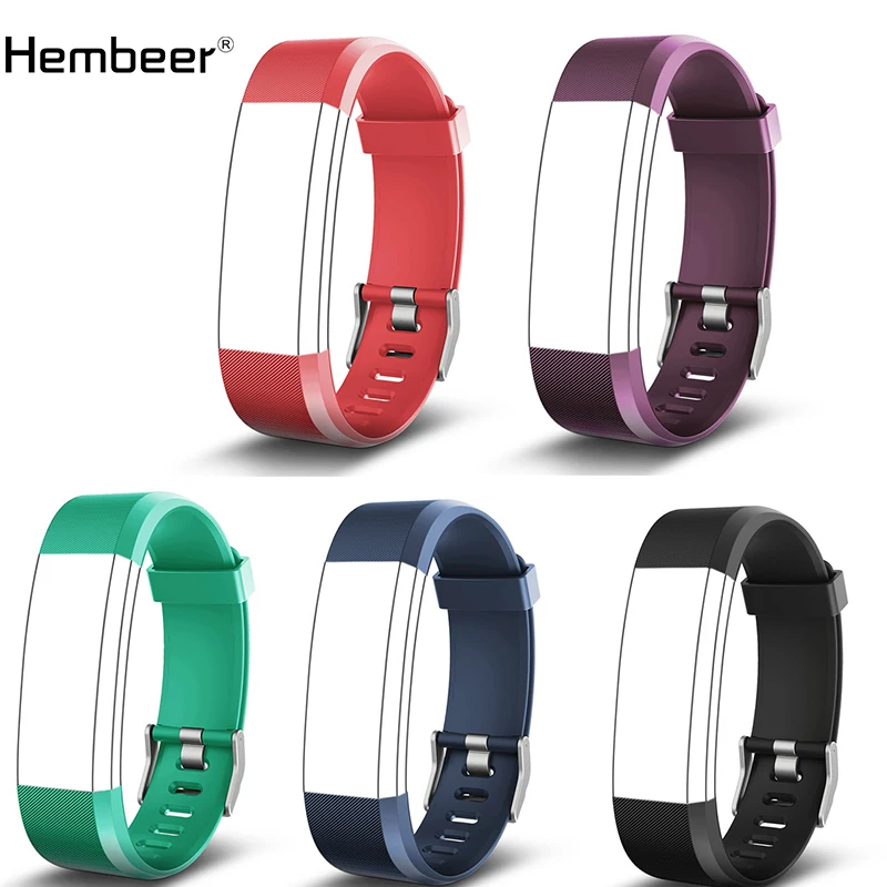 

H115 Smart Bracelet Smart Band Strap Replacement Watchbands Silicone BELT 5 Colors Accessories for ID115HR PLUS Smartband