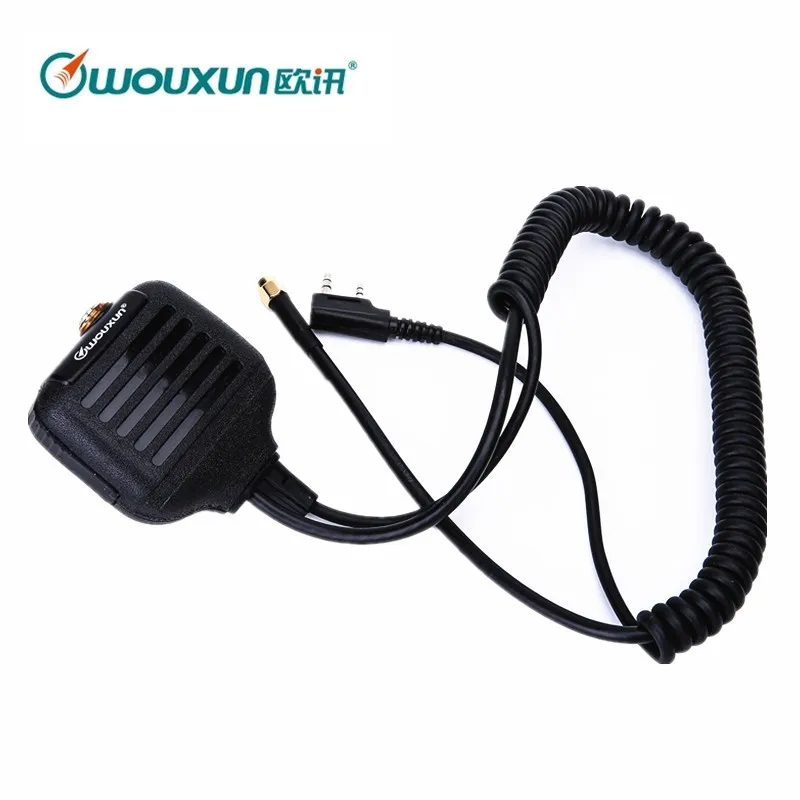 Аутентичные подлинные Wouxun с антенной ручной динамик микрофон для двухсторонних радиостанций KG-UVD1P, KG-UV6D, KG-UV8D, KG-UV9D плюс