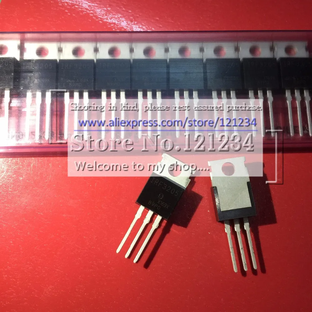 

[ 10pcs/1lot ]100%New original: IRF3205PBF IRF3205 - MOSFET N-Channel 55V 110A(Tc) 200W(Tc) TO-220AB