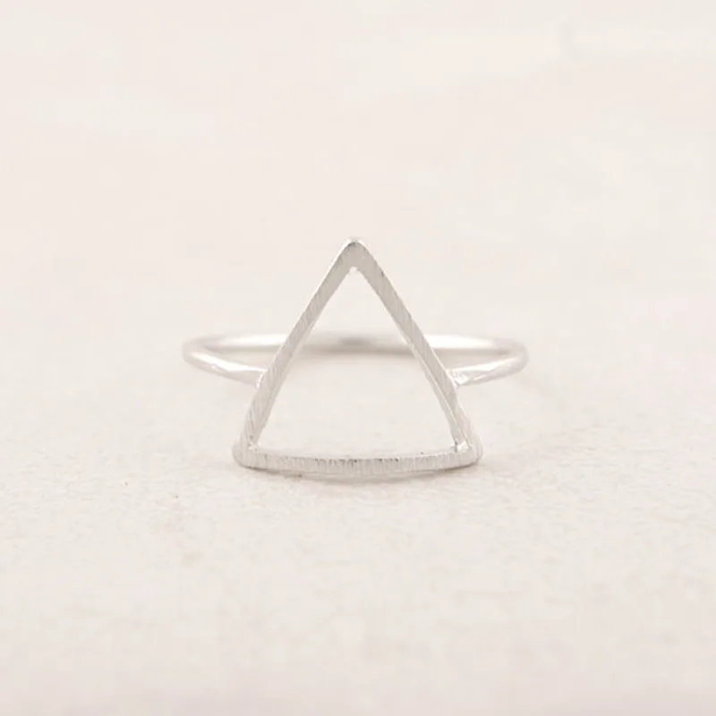 Wholesale 30pcs/lot Arc Triangle Ring Minimalist Geometric Rings For Men Women Geeks Party Jewelry Can Mix Color | Украшения и