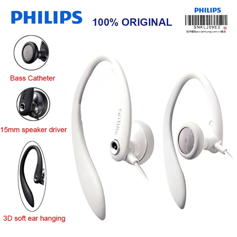 

Philips SHS3300 Ear Hanging Type Sport Earphone with Noise Reduction Function Headsets for Music Phone Official Certification