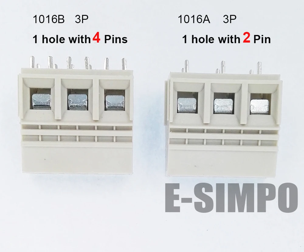 1016B 10.16 3P печатной платы Клеммная колодка прямой мм 650V57A 22AWG 8AWG 1 полюс с 4 пайку