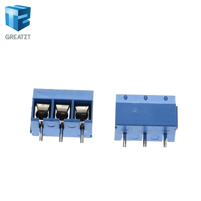 

10pcs KF301-3P 301-3P 3P 3 Pin Plug-in Screw Terminal Block Connector 5.08mm Pitch 2 Pin Screw Terminal Block good