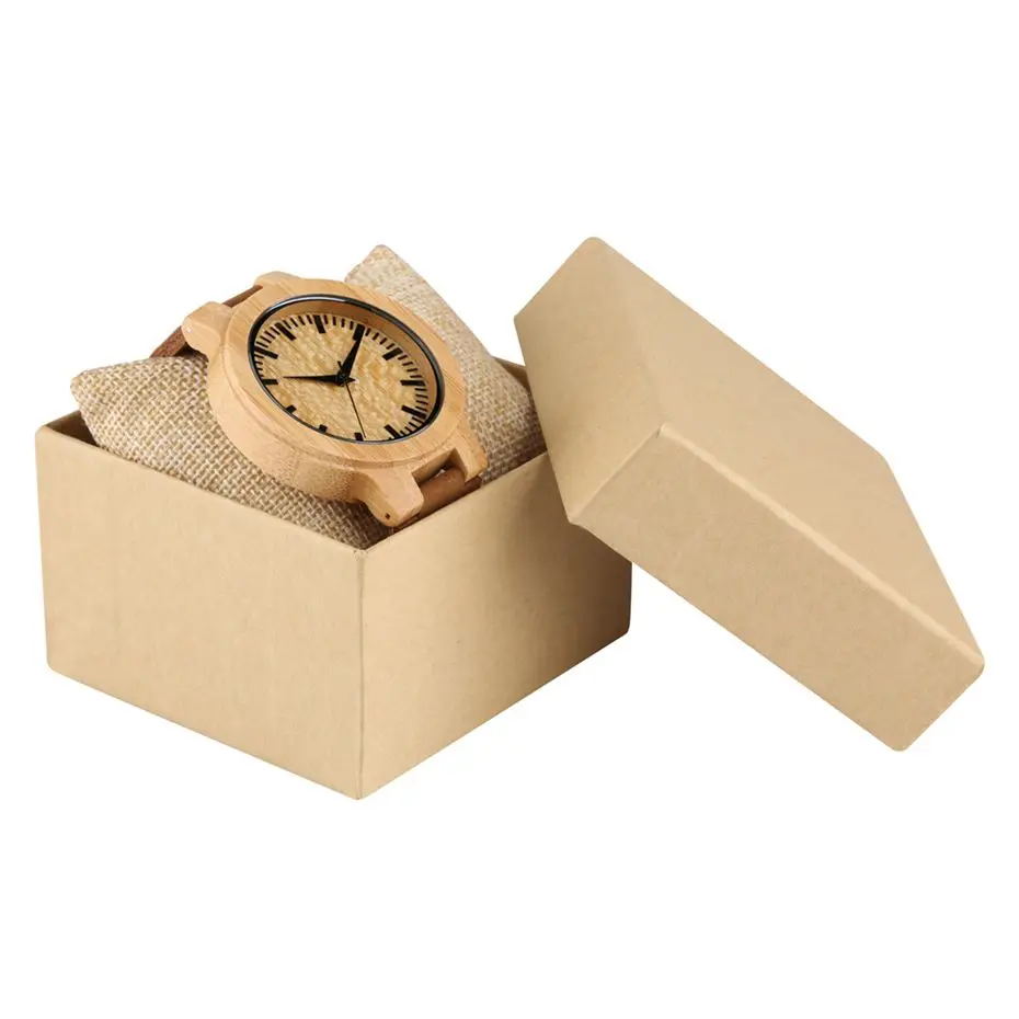 Creative White Spot Design Wooden Watches Quartz Watches Men Pure Bamboo Woody Wristwatches for Men Clock Male Gift Reloj Hombre 2012 2020 2024 (10)