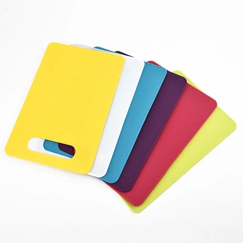 

Square Mini Quality Non Silicon Cutting Board PP Candy Color Antiskid Chopping Board Kitchen Accessories