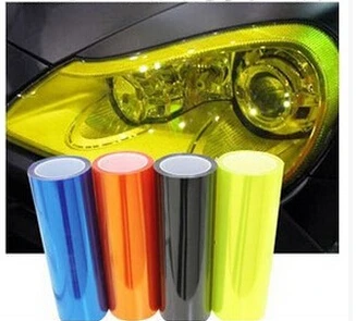

30cm*100cm Auto Car Styling Turned Fog Light HeadLight Taillight Vinyl Translucent Film Sheet Sticker