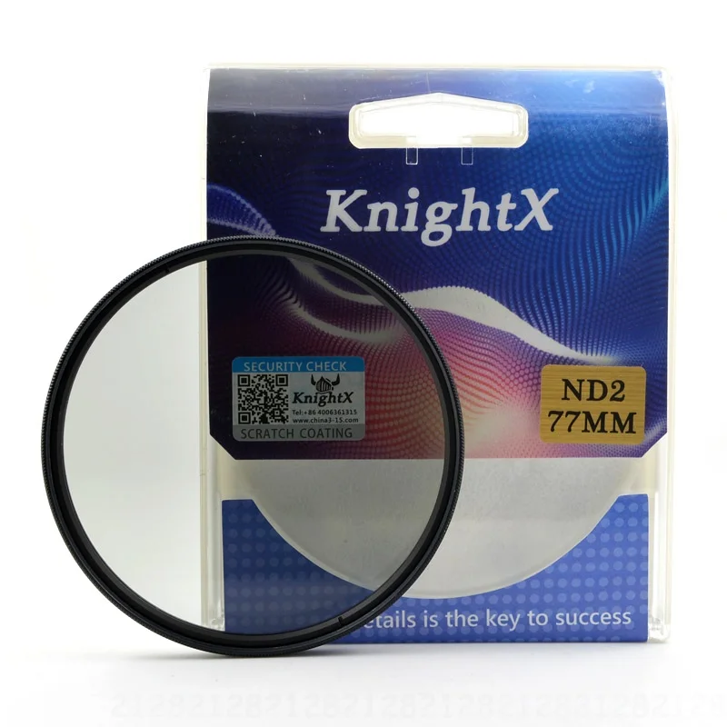 KnightX Star камера фильтр UV CPL объектив Комплект dslr аксессуары для Nikon Canon EOS sony 49 мм 52 мм 55 мм 58 мм 62 мм 67 мм 72 мм 77 мм - Цвет: ND2 Filter