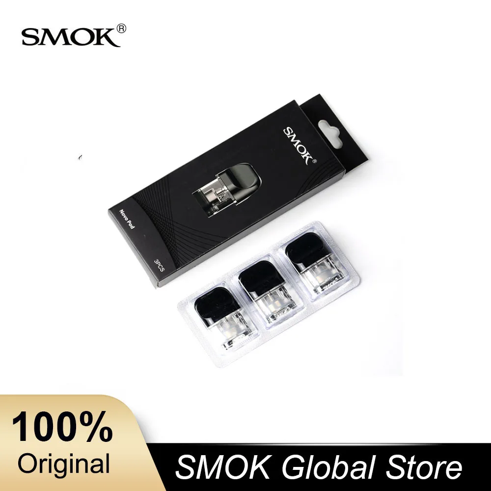 

6pcs/lot Smok Novo Pod 2ml Capacity Atomizer pod Vape Fit for Novo Kit Vape replace Tank Vs Smok Nord Kit