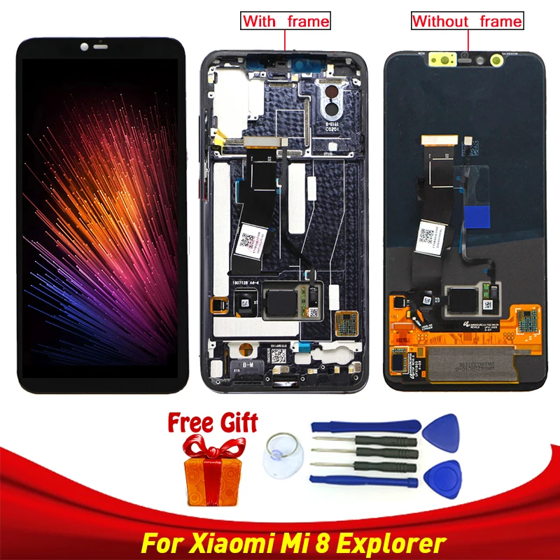 

For Xiaomi MI 8 Explorer LCD Display+Touch Screen Digitizer Assembly Replacement Accessorie for Xiaomi Mi 8 Explorer Display lcd