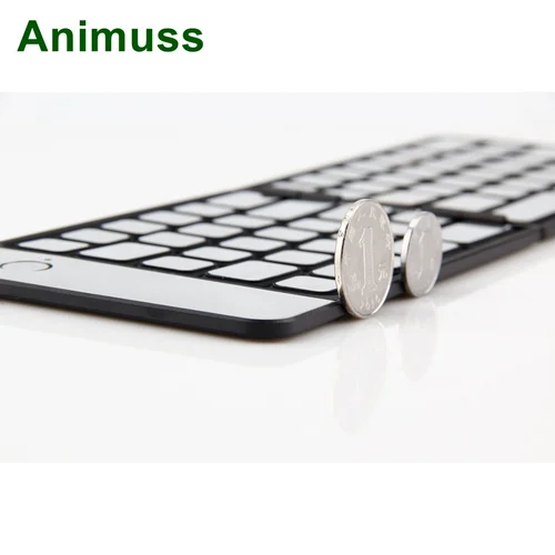 Animuss Bluetooth Keyboard for iPad IOS/Android/Windows Tablet Wireless Keypad Aluminum Foldable Keyboard Ultra Mini Ultra Slim Islamabad