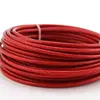 HQ RW01 RED PVC Plastic Coated Galvanized Steel Wire Rope Flexible Cable for Clothesline Fence Trellis 2-8MM Diameter 1