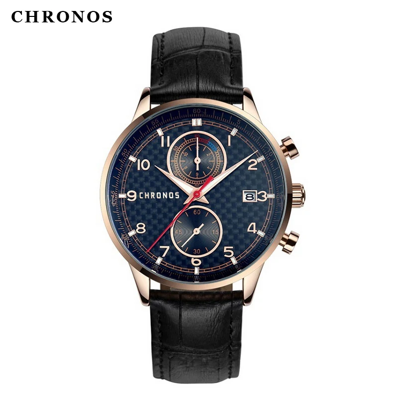 

Mens Watches Top Luxury Brand CHRONOS Men Datejust Watches Quartz Watch Analog Sports Army Military Wristwatch Saat Reloj Hombre